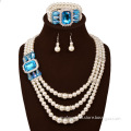 Factory directly wholesale pearl necklace bracelet earring jewelry set